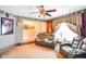 Cozy living room with theater seating, perfect for movie nights at 7714 Kenneth Ct, Brownsburg, IN 46112