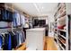 Spacious closet with organized shelving, providing ample space for clothes and shoe storage at 8040 Lynch Ln, Indianapolis, IN 46250