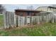 Fenced backyard offers a private outdoor space at 914 Greenwood E Trl, Greenwood, IN 46142