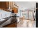 Kitchen with granite countertops, stainless steel appliances, and breakfast nook at 923 Jonathan Dr, Plainfield, IN 46168