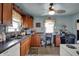 Efficient kitchen with tile backsplash and ample counter space at 947 E Bradbury Ave, Indianapolis, IN 46203