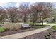 Residential street view featuring sidewalk, lawn, and mature trees at 10109 Fergus Ave, Carmel, IN 46032