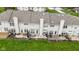 Aerial view of a townhouse complex with patios and well-maintained landscaping at 11339 Fonthill Dr, Indianapolis, IN 46236