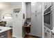 Modern kitchen with pull out shelf with mixer and full size pantry at 11339 Fonthill Dr, Indianapolis, IN 46236