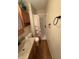 Practical bathroom with a vanity and walk-in shower maximizes space and functionality at 1424 Ashley Dr, Lebanon, IN 46052