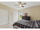 Relaxing bedroom with a dresser, plush carpeting, and two large closets for ample storage space at 1484 N County Road 900 E, Avon, IN 46123