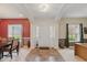 Inviting foyer with tiled flooring, decorative lighting and contrasting wall colors at 1484 N County Road 900 E, Avon, IN 46123