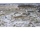 Winter aerial view showcases the community amenities including pool, clubhouse, and sports courts at 15365 Todd S Ln, Fishers, IN 46037