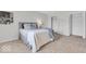 Comfortable bedroom with neutral décor, ample closet space, and soft lighting for a relaxing atmosphere at 1632 Queensbridge Sq # 7, Indianapolis, IN 46219