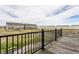 Back deck overlooks pond in this townhome community at 17372 Graley Pl, Westfield, IN 46074