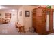 Spacious basement featuring a sauna, seating area, and decorative wall art at 23219 Marin Dr, Cicero, IN 46034