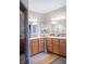 Bright bathroom with double vanity, modern fixtures and neutral tones at 23219 Marin Dr, Cicero, IN 46034