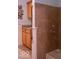 Dog shower with tiled walls and a vanity to the side at 23219 Marin Dr, Cicero, IN 46034