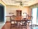 Formal dining room with a decorative light fixture and plenty of seating at 243 E Benton St, Alexandria, IN 46001