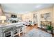 Bright living room featuring a fireplace, hardwood floors, and comfortable seating at 251 E South St, Franklin, IN 46131
