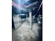 Unfinished basement with concrete floor, block walls and utility connections at 310 N Monroe St, Muncie, IN 47305
