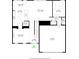 Detailed first-floor floor plan showcasing the kitchen, living room, dining area, and garage at 3393 Paisley Pointe, Whitestown, IN 46075