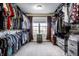 Well-organized walk-in closet with ample storage space and natural light at 3393 Paisley Pointe, Whitestown, IN 46075