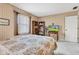 This well lit bedroom has natural light and great views at 4545 W 200 S, Lebanon, IN 46052