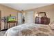 This bedroom features natural light, with lots of storage and an ensuite at 4545 W 200 S, Lebanon, IN 46052