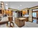 Well-appointed kitchen featuring ample cabinetry and a center island with cooktop at 4545 W 200 S, Lebanon, IN 46052
