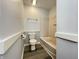 Cozy bathroom with jacuzzi tub, and modern toilet at 4767 Kelvington Dr, Indianapolis, IN 46254