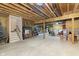 Unfinished basement with exposed ceiling and foundation, perfect for customization at 5679 S 675 W, New Palestine, IN 46163
