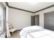 Airy bedroom with lots of light, sliding closet doors, and stylish furniture at 5679 S 675 W, New Palestine, IN 46163