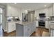Modern kitchen featuring an island, stainless steel appliances, and stylish cabinetry at 6037 Porter Ln, Noblesville, IN 46062
