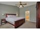 The main bedroom is spacious with an ensuite bathroom and neutral decor at 6037 Porter Ln, Noblesville, IN 46062