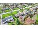 Charming neighborhood featuring lush green lawns, mature trees, and diverse home styles at 6377 Green Leaves Rd, Indianapolis, IN 46220