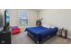 Cozy bedroom with a comfortable bed, natural light, and ample closet space at 6557 Eagles Nest Ln, McCordsville, IN 46055