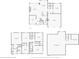 Detailed floor plans showcasing layouts of both floors and the basement at 6557 Eagles Nest Ln, McCordsville, IN 46055