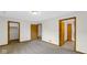 Neutral bedroom featuring closets and doors at 8242 Frankdale Ct, Indianapolis, IN 46259