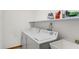 Close-up of the laundry area featuring modern washer and dryer units at 8242 Frankdale Ct, Indianapolis, IN 46259
