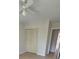 Bedroom with closet and ceiling fan at 8277 Sobax Dr, Indianapolis, IN 46268