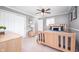 Bright bedroom with soft neutral color palette, ceiling fan, and closet at 12507 Doe Ln, Indianapolis, IN 46236