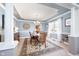 Chic dining room with adjacent kitchen views and a decorative ceiling at 12507 Doe Ln, Indianapolis, IN 46236