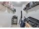 Organized storage with metal shelving; great for instruments or any type of home goods at 12552 Majestic Way, Fishers, IN 46037