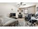 Bedroom featuring a television, desk with computer, and a leather reclining chair at 1513 Tottenham Dr, Danville, IN 46122