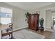 Bedroom featuring light walls, a large wardrobe, and sleek flooring, creating a serene and spacious ambiance at 2018 Cornell Ave, Indianapolis, IN 46202