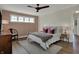 Comfortable bedroom featuring neutral tones, a ceiling fan and ample natural light at 2018 Cornell Ave, Indianapolis, IN 46202