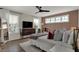 Sunlit bedroom with modern décor, hardwood floors, and a calming ambiance at 2018 Cornell Ave, Indianapolis, IN 46202