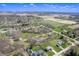 A scenic aerial view showcasing the property and surrounding neighborhood at 2328 Discovery Dr, Anderson, IN 46017