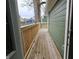This property includes a back deck made of wood for outdoor relaxing and entertaining at 249 E Minnesota St, Indianapolis, IN 46225
