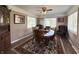 Cozy dining room features a classic round table, creating a perfect setting for Gathering meals and gatherings at 300 Kathryn Ct, Clayton, IN 46118