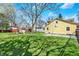 Expansive backyard featuring lush green grass and mature trees, perfect for outdoor activities and relaxation at 3484 Birchwood Ave, Indianapolis, IN 46205