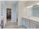 Elegant bathroom features double vanities, modern fixtures, and a spacious layout at 3799 Hoosier Down Dr, Bargersville, IN 46106