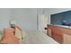 Bright bedroom featuring a bed with pillows and a dresser with a TV on top at 3799 Hoosier Down Dr, Bargersville, IN 46106