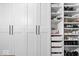 Walk-in closet features custom shelving, drawers, and ample storage space at 4223 W State Road 234, McCordsville, IN 46055